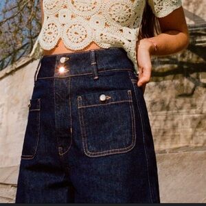 Zara Índigo Front Pocket Jeans